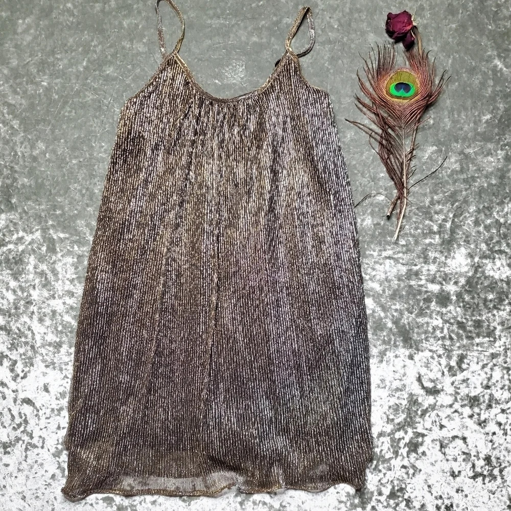 Lovemarks Gold Slip Dress